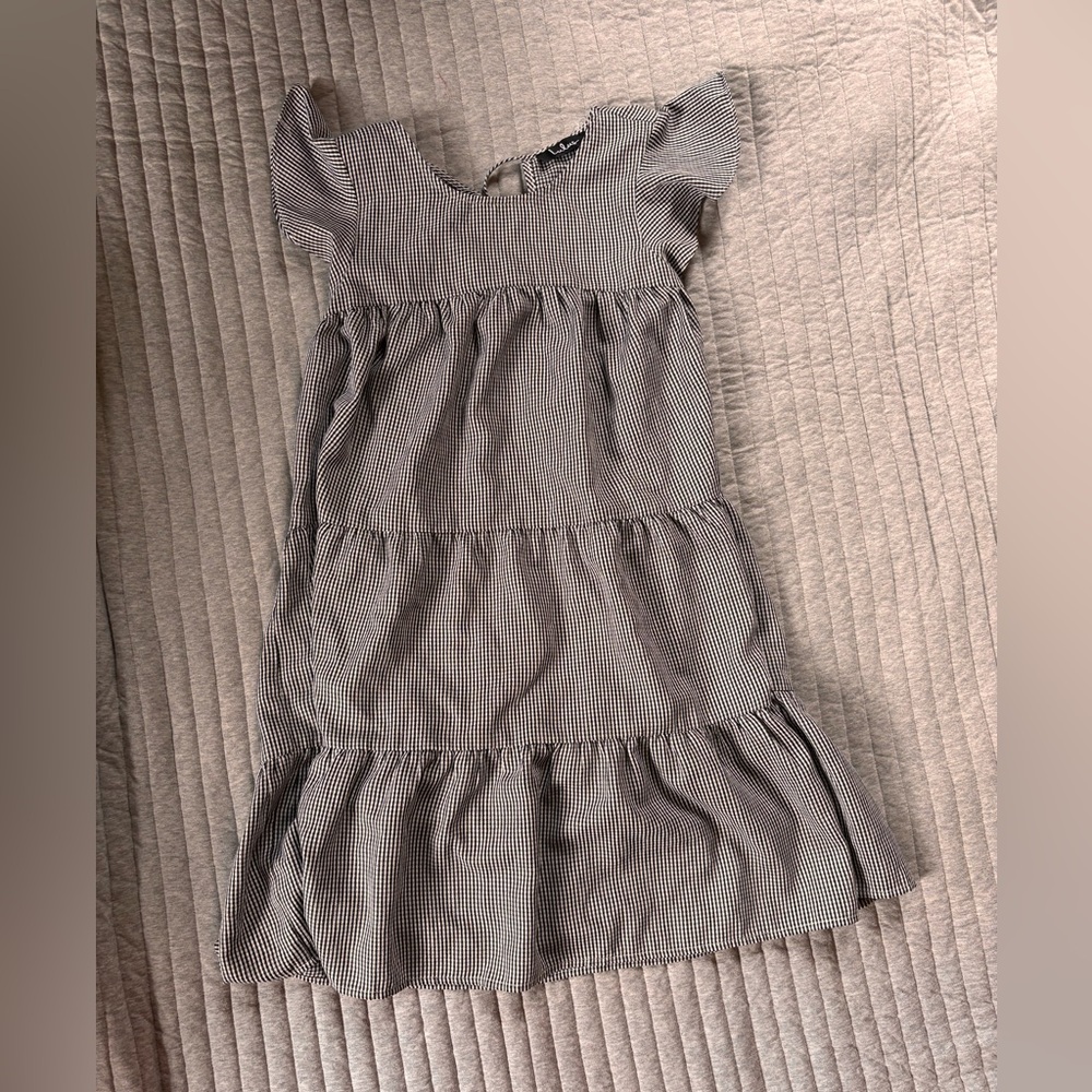 Lulus gingham baby doll dress